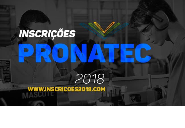 Inscrições PRONATEC 2018 