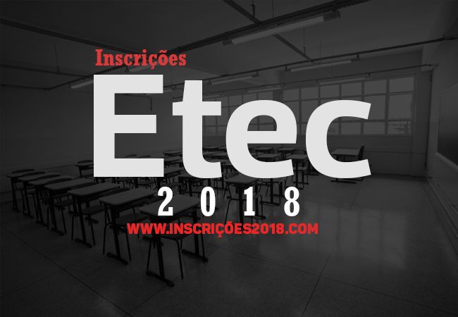 ETEC 2018 Inscrições