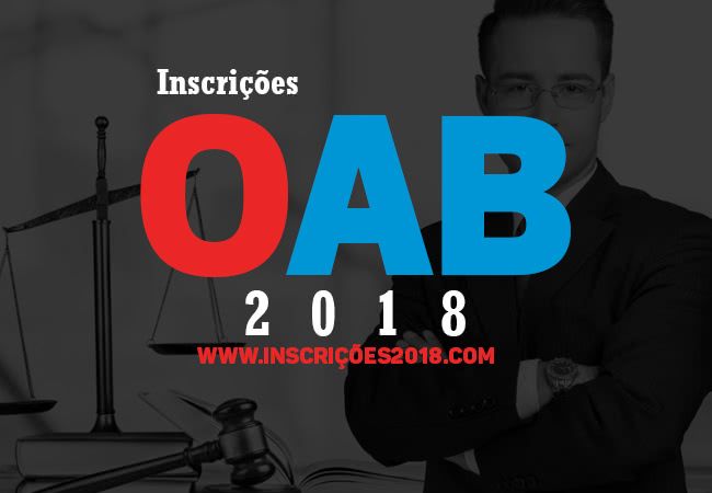 Inscrições OAB 2018